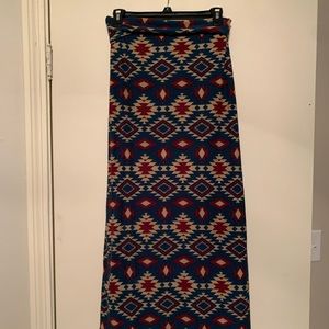 3/$10 Multicolored Rue 21 Maxi Skirt size Small (juniors)